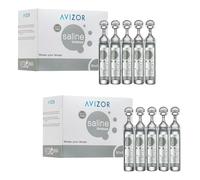 Avízor Saline - Solution Saline Avizor Unidoses 30x5ml - Pack de 2 boîtes - Rinçage et Hydratation des Lentilles de Contact