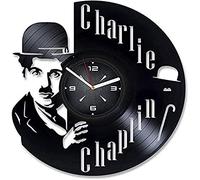 AVJERA Charlie Chaplin Disque Vinyle Rétro Horloge Murale Anniversaire Nouvel an Noël Cadeau d'anniversaire Personnalité Creative Home Design Décoration Murale