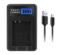 AVKGCZ Chargeur de batterie EN-EL12 avec écran LCD pour appareil photo S31 S6000 S610 S6100 S610C S6150 S620 S6200 S630 S6300 S640 USB Chargeur de batterie rechargeable