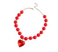 AVKGCZ Collier avec pendentif en forme de cœur à la mode pour femme moderne à la recherche d'élégance et de style, accessoires de fête, taille unique, Comme décrit, Comme décrit.