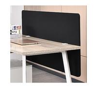 AVkgwrtb Diviseur de Bureau Acoustique en Fibre Polyester | Multicolore 50/100/120x60cm 1/2/3/5 pcs Espace de travail : espace d'intimité et(Black,50x60cm/2pcs)