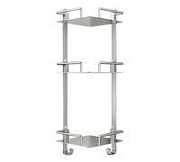 AVkgwrtb Support de Douche Space en Aluminium | Argenté Plusieurs tailles en aluminium mural sans perçage : organisateur de salle de bain(3 story)