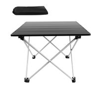 AVkgwrtb Table d'extérieur Portable et légère, Support de Table Pliable for Jardin et Camping, Multicolore, Plusieurs Tailles for Barbecue Repas(40x35x32cm-Black)