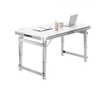 AVkgwrtb Table d'extérieur Portable et légère, Table de Camping Pliable Multicolore Plusieurs Tailles(Weiß,150 cm)