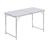 AVkgwrtb Table d'extérieur Portable et légère, Table extérieure légère Pliable Multicolore de Taille réglable for Le Balcon Camping Jardin(Weiß)
