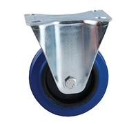 AVL CIA55017 Roulette Fixe à Platine rectangulaire Roue Caoutchouc Bleu Ø 100-Charge 150 kg-527822O