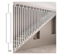 AVLLSO Balcon escalier parapet Monture latérale Balusters de sécurité Colonnes pour la clôture de sécurité des escaliers, Tailles et styles personnalisables(White 1pc,H 74"/188cm)
