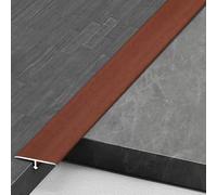 AVLLSO Barre de seuil grande longueur Finitions de grain de bois de bande de couverture d'espace en aluminium, Bande de séparation de transition au sol pour les seuils de porte, 1 pouce de large(C,90c