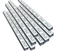 AVLLSO Grille Caniveau Canalisation de Drainage pour Allée (Lot 2-20) - Gouttière 100cm avec Grille INOX | Système Extérieur Jardin/Terrasse (8 Pack,100x7x3cm/39.4x2.8x1.2in)