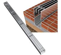 AVLLSO Grille Caniveau Kit de fossé de Drainage en Acier Inoxydable 304 pour Jardin Balcon Cour extérieure, Drop-in Slimline Plancher fossé(Wxh-55x50mm)