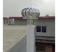 AVLLSO Grille d'aération Cap de Ventilation de cheminée, Aucun Ventilateur de Turbine de Toit de Puissance, Ventilation de fumée de Rotation Ronde 16 12 10 8 6 4 inch(250mm/9.8in)