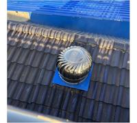 AVLLSO Grille de Ventilation 20 24 Pouces Ventilateur de Grenier monté sur Le Toit, Cowl Spinner cheminée en Acier Inoxydable pour Maisons Factory Attic Farm(500mm/19.6 in)