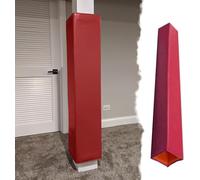 AVLLSO Mousse de Protection poteaux Rembourrage de pôle en Mousse Creuse Convient à 5x5 6x6 7x7 8x8, Rembourrage de pôle de Basket carré(Red,12x12 inch)