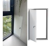 AVLLSO Peignable Panneaux D'inspection Porte de service de plomberie en métal avec la clé, Plaque de couverture de trou de mur en aluminium(16x30in/400x750mm)