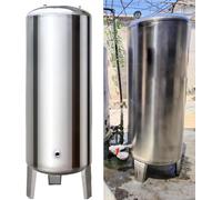 AVLLSO Réservoir de Pression 60 100 160 200 250 L, Conteneur de Stockage sous Pression d'eau avec kit de Montage, Réservoirs à Pression d'eau de Grande capacité(160L/42.2GAL/37.4X19.6IN)