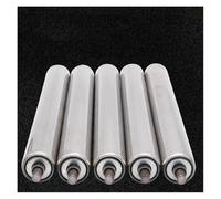 AVLLSO Rouleau rouleaux porteurs acier 5 pièces Rouleaux de rechange robustes, Rouleaux de convoyeur de qualité industrielle pour les projets de bricolage de tondeuse à clôture(Dia 38MM/1.5'',L 450MM(