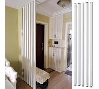 AVLLSO Séparateur de pièce Diviseur de pièce de séparation Murale, 70 cm-240 cm de Hauteur Poteau à Lattes en Bois du Sol au Plafond pour la décoration de l'entrée du Bureau à Domicile, Pas Besoin de