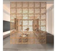 AVLLSO Séparateur de pièce Suspendu Panneau Bois-Plastique Creux pour Les Maisons à Haut Plafond, Décoration d'écran Suspendue Simple pour la Maison, 1 à 100 pièces en Option(Natural a,55Pcs)