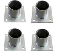 AVLLSO Support de Poteau Bois Plaque de Base de Colonne Ronde pour Deck Porch Railing Support Trim, 100 120 150 200 MM Porte-postes de railings(Dia 25mm(1.0in))