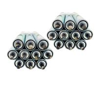 AVLLSO Transporteur Rouleau 5 10 20 30 Pack, Rouleaux de convoyeur d'usine Industrielle, 2 Pouces Installation Presse-en Ressort pour Les systèmes industriels d'entrepôt(20 Pack,L 35.4in/900mm)