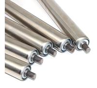 AVLLSO Transporteur Rouleau 5 10 20 30 Pack, Rouleaux de convoyeur d'usine Industrielle, 2 Pouces Installation Presse-en Ressort pour Les systèmes industriels d'entrepôt(5 Pack,L 17.7in/450mm)