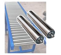 AVLLSO Transporteur Rouleau Rouleau de convoyeur en Acier Inoxydable pour la logistique et Le Transport, Rouleaux de convoyeur Robustes -2-Pack(Dia 1"/25MM,L 15.7"/400MM)