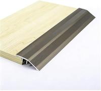 AVLSO Barre de seuil Grande Longueur Rampes de seuil métalliques, 2.2in Largeur Réducteur Transition Strip Cover Edge Trim pour Carreaux de Rampe de Porte Planches stratifiées(Gold)