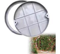 AVLSO Couvercle de Regard Rond Couverture Invisible du Bassin d'égout, Couverture d'inspection métallique Personnalisable avec Base pour Jardin/Patio/Parcs(70cm Dia x 5cm High)