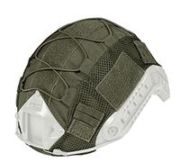 AVLUZ Housse de casque tactique Airsoft avec sangles élastiques fixes, couverture de casque tactique Multicam pour Airsoft (vert)