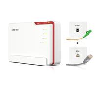AVM Fritz!Box 5690 Pro (routeur Wi-FI 7 Premium avec tribande (2,4 GHz, 5 GHz, 6 GHz) jusqu'à 18,5 Gbit/s, pour Fibre Optique et Ports DSL, Maille Wi-FI, Base DECT, Version Allemande)