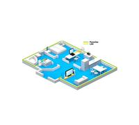 AVM FRITZ!Powerline 1220 Set : Adaptateur CPL 1200 Mbit/s, Gigabit Ethernet, Port RJ-45, Prise Type F, 3W, Blanc, 2 unités, Câble DSL inclus.