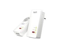 AVM FRITZ!Powerline 1260E WLAN Set : Adaptateur CPL 1200 Mbit/s, WiFi 866 Mbit/s, Gigabit Ethernet, HomePlug AV2, Prise Type F, Compatible Windows