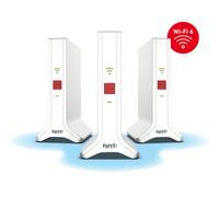 Fritz!Mesh Set 4200 Lot de 3 (3 x Fritz!Répéteur, idéal pour routeur Internet ou modem à fibre optique (ONT), couverture Wi-Fi pour 5 à 7 pièces, Triband Wi-Fi 6 jusqu'à 4 200 Mbit/s, version