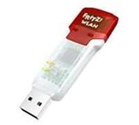 AVM Fritz!WLAN Stick AC 860 (866 Mbps (5 GHz), 300 Mbps (WLAN N, 2,4 GHz), WPA2) Version Internationale. 1200 Mbps Rouge, Blanc