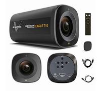 AVMATRIX Eagle T10 Live Streaming Camera - Zoom optique 10x - Grand angle 75,4° - Mise au point automatique ToF - Full HD 1080P 60fps avec USB 3.0 et sortie HDMI - Compatible avec OBS/Zoom/Teams