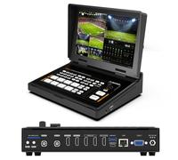 AVMATRIX Shark S4+ Commutateur vidéo multi-appareil photo 4CH SDI/HDMI in, écran 10,1