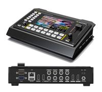 AVMATRIX Shark S6 Video Mixeur Switcher Multi-caméras, entrées SDI/HDMI | Livestream, recording, enregistrement USB et SD, sorties Ethernet et USB pour diffusion en direct, contrôle PTZ confortable