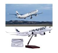AVMLWEPA 1:150 Fin n A350 Modèle d'avion statique avec lumières rétractable train d'atterrissage moteurs rotatifs avion en alliage de résine de qualité supérieure pour décoration de la maison (sans