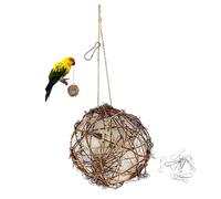 AVMLWEPA 2025 Nouveau matériel Nidification for colibris à Suspendre à l'extérieur Maison d'oiseaux en Bois Naturel Liquidation Bluebird Globe Nesters Maisons Faites Main Oiseaux Sauvages, (A)