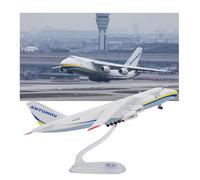AVMLWEPA Maquette d'avion Antonov An-124 l'échelle 1:400 Alliage moulé sous Pression Haute précision, livrée ukrainienne réaliste présentoir Décoration aéronautique Collection for passionnés