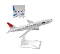 AVMLWEPA Maquette d'avion B747 Japan Airlines l'échelle 1:400, métal moulé sous Pression, 16 cm diamètre. Réplique Miniature Collection avec pièces détachables, idéale passionnés d'aviation