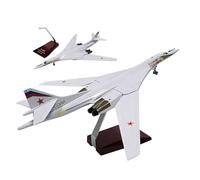 AVMLWEPA Maquette d'avion métal moulé sous Pression l'échelle 1:144 Bombardier stratégique Russe TU-160. Objet Collection Militaire très détaillé avec Ailes réglables Support d'exposition
