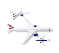 AVMLWEPA Modèle d'avion britannique A350-1000 à l'échelle 1:400 en alliage massif moulé sous pression, pré-assemblé très détaillé pour la maison, le bureau ou comme cadeau