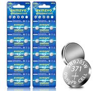 avmzvo Lot de 20 piles bouton SR920SW 371 V371 AG6 LR920 - Piles alcalines 1,5 V - Emballage sûr pour les enfants