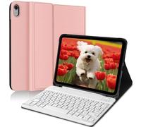 AVNICUD Clavier pour iPad 10e Génération et iPad 11 Ème Generation A16, (10.9" 2022/11 Pouces 2025), Étui Keyboard Bluetooth Magnétique Détachable AZERTY, Or Rose
