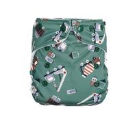 avo+cado Cosy Couche-culotte en tissu pour nouveau-né de 3 à 7 kg, lavable, anti-fuite, avec polaire et poignets doubles, compatible avec les couches pré-pliées, en bambou et en gaze (véhicules de