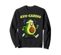 AVO-Cardio Funny Fitness Runner Avocado Lover Men Women Kids Sweatshirt
