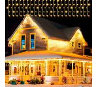 Avoalre Rideau Lumineux Extérieur 144LED 4M x 0,6M Connectable Max.20 Guirlandes Lumineuse de Noël 8 Modes d'Éclairage pour Interieur Noël Fenêtre Chambre Fête Mariage