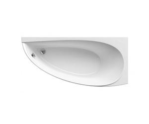 Avocado 160 x 75 cm Baignoire d'angle gain de place, orientation droite en acrylique, sans pieds, blanc (CH01000000)