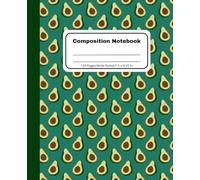 Avocado Composition Notebook: Wide-Ruled School Book for Kids